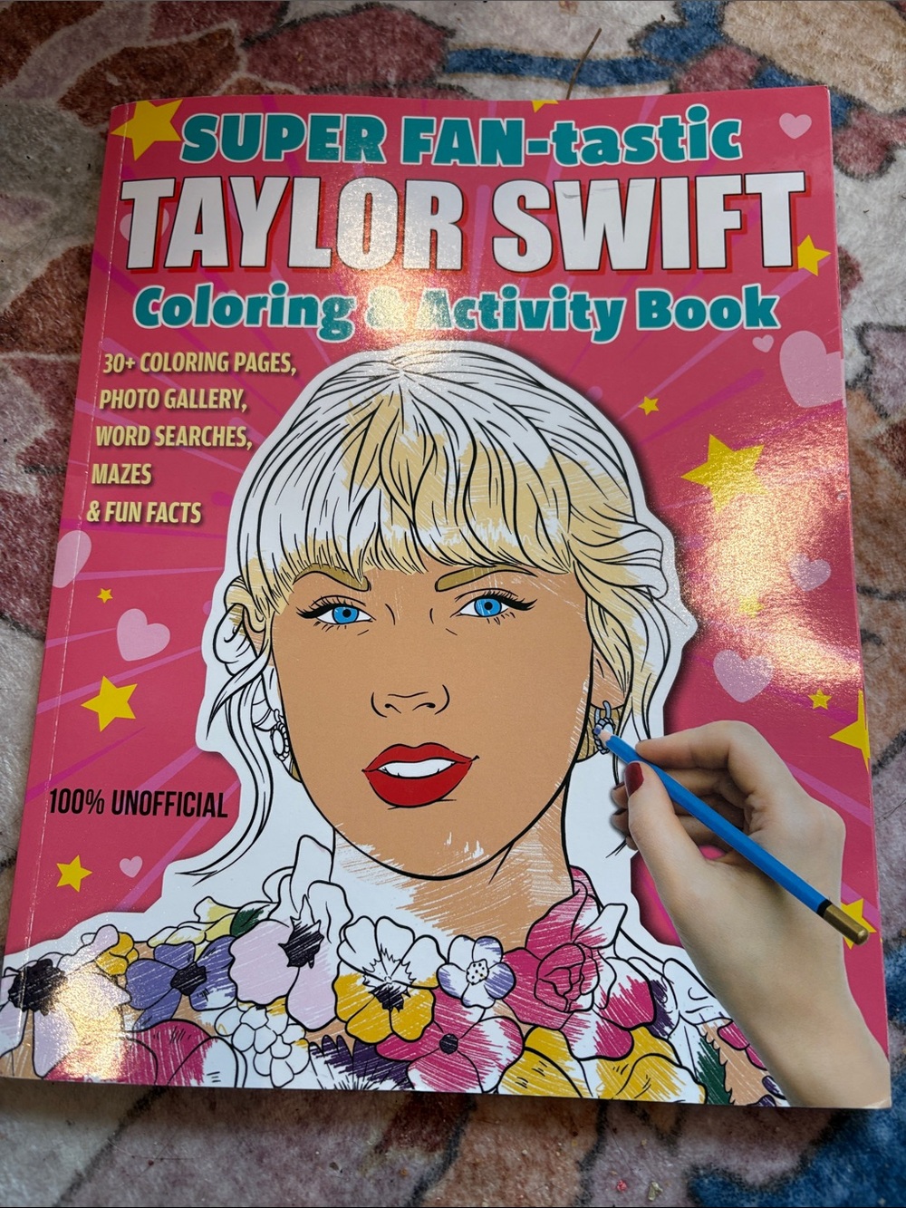 Designers Originals Pink Taylor Swift Fan Activity & Coloring Book